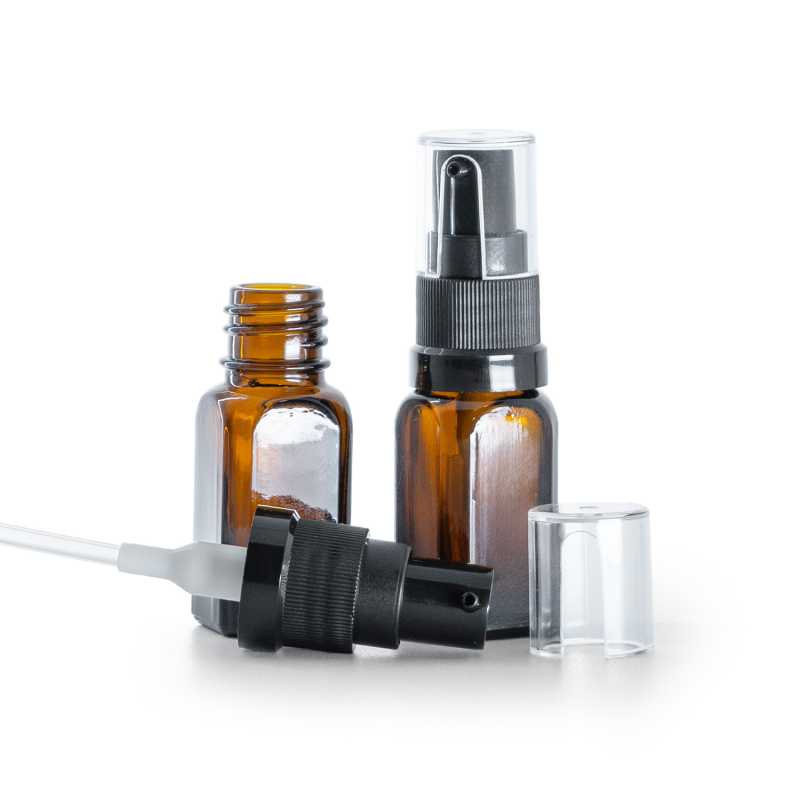 Flacone in vetro quadrato, dosatore per olio, 10 ml