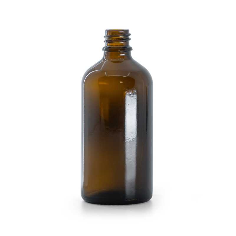 Flacone in vetro ambra, 18 mm, 100 ml