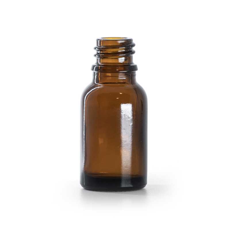 Bottiglia in vetro ambra, 15 ml