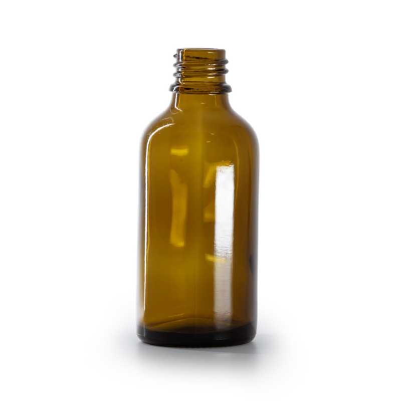 Bottiglia in vetro ambrato, 50 ml