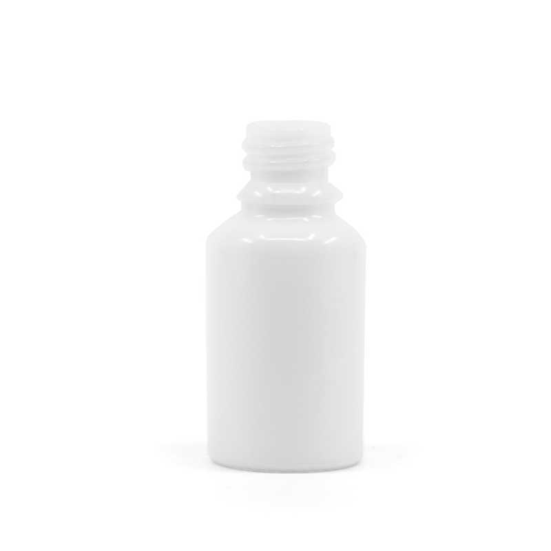 Flacone in vetro, bianco, 15 ml