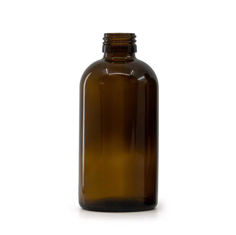 Flacone di vetro ambra Boston, PP28S, 250 ml