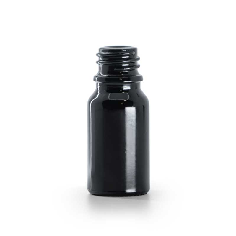 Flacone di vetro farmaceutico, nero lucido, 10 ml, blister, 192 pz