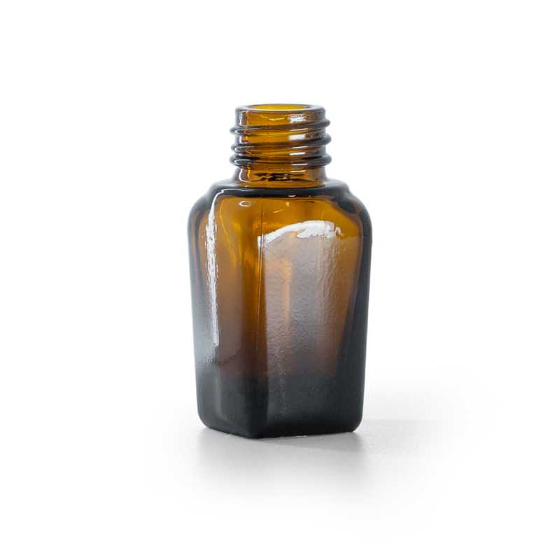 Flacone in vetro ambrato quadrato, 10 ml, 160 pz