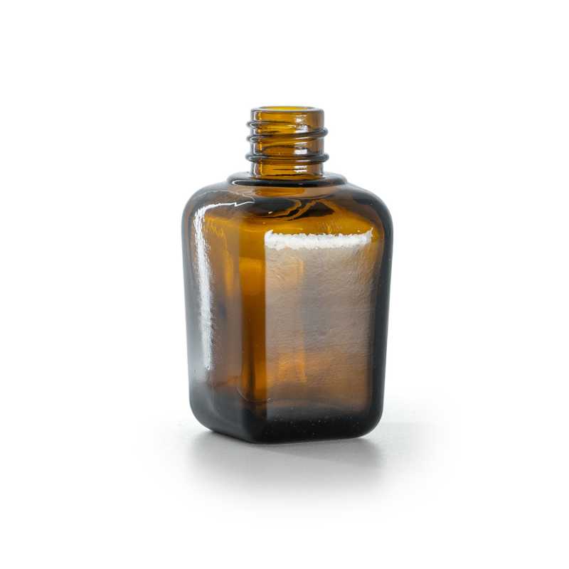 Flacone quadrato in vetro ambrato, 30 ml, 99 pz