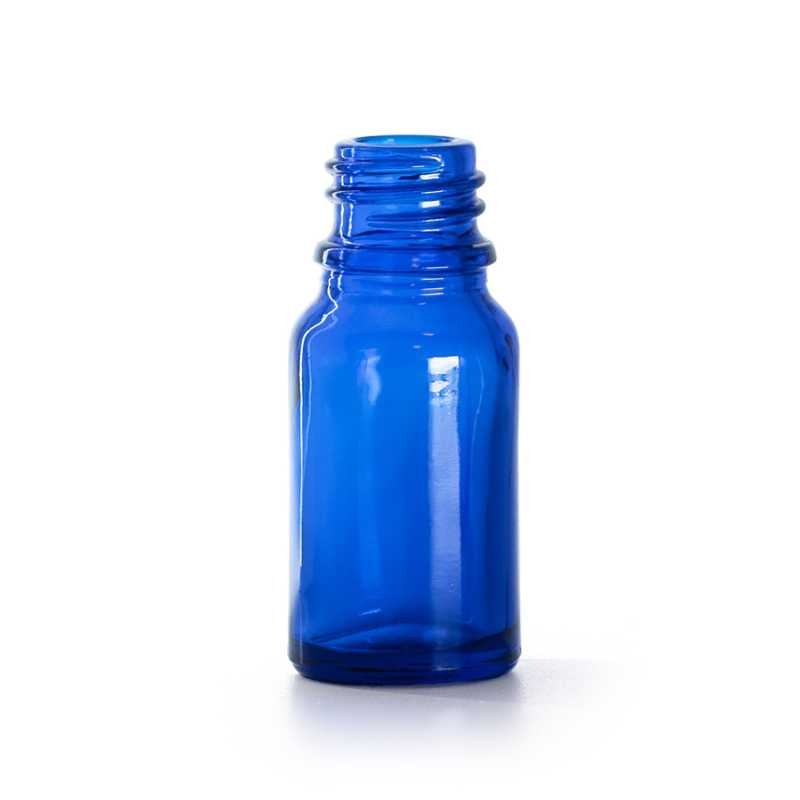 Bottiglia in vetro, blu, 10 ml