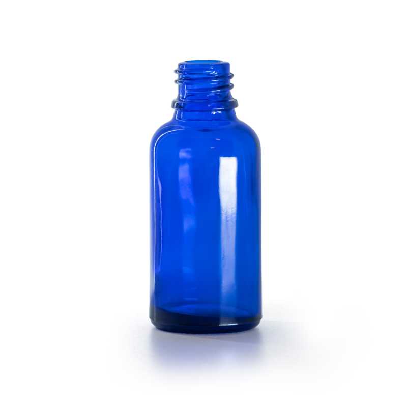 Flacone in vetro, blu, 30 ml
