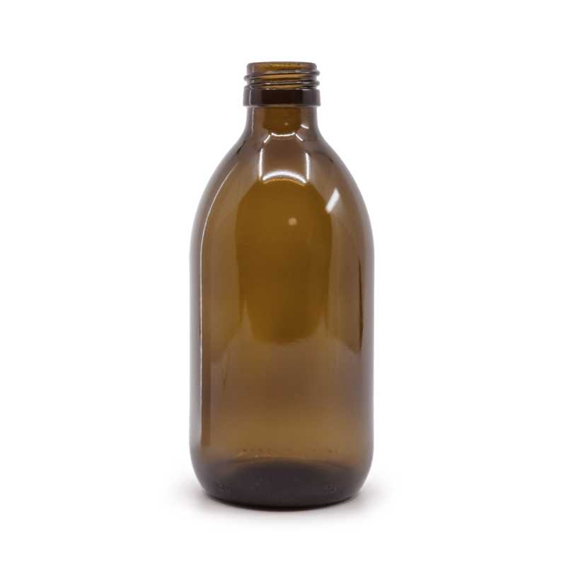 Bottiglia di vetro ambra, PP28S, 300 ml