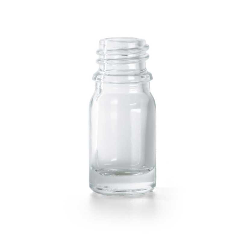 Bottiglia in vetro, trasparente, 5 ml