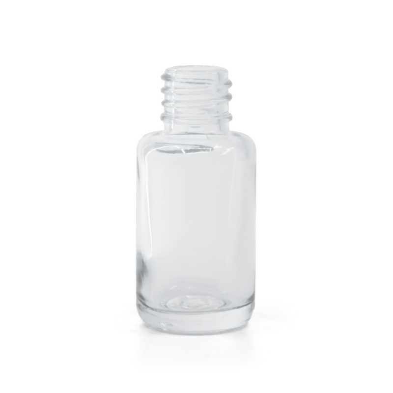 Flacone in vetro, trasparente, rotondo, 12 ml