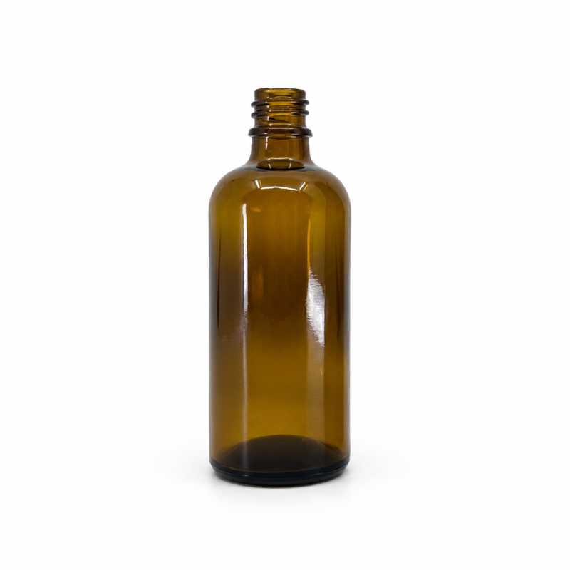 Bottiglia di vetro ambra, tipo B, 100 ml