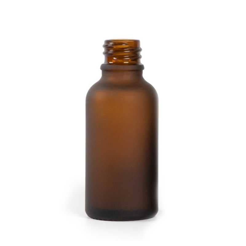 Bottiglia in vetro, ambra opaca, 30 ml
