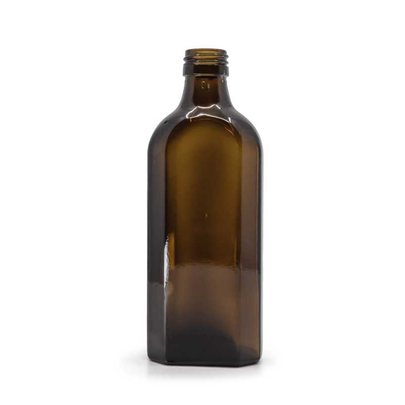 Bottiglia di vetro per medicinali, rettangolare, PP28S, 250 ml