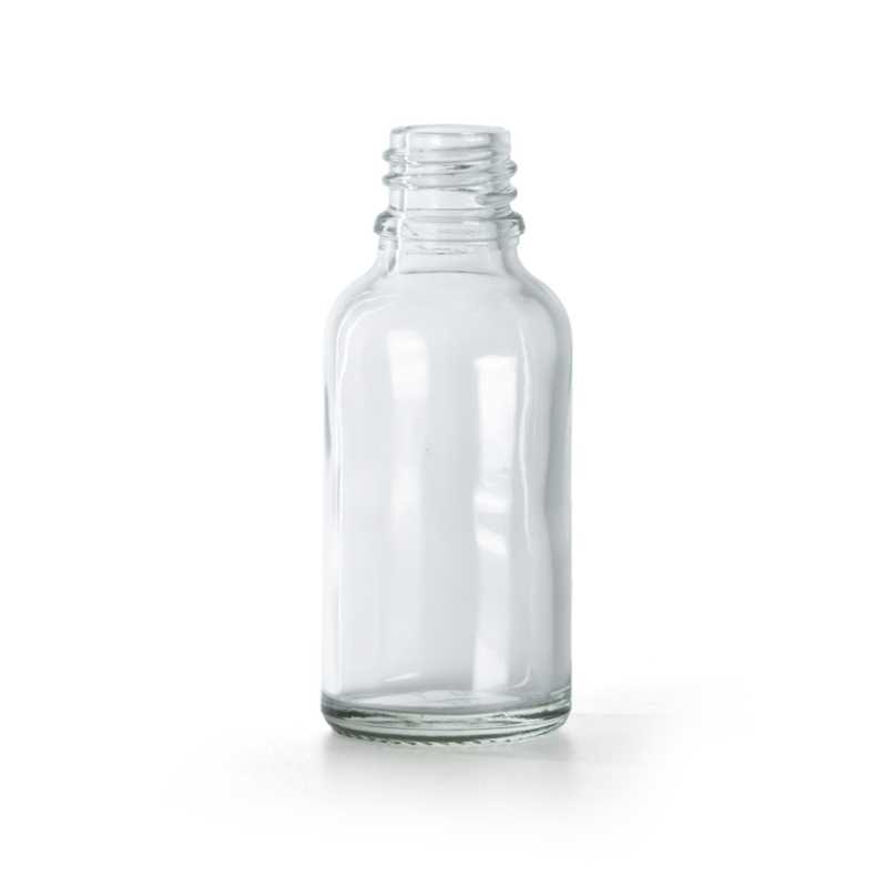 Flacone in vetro, trasparente, 30 ml