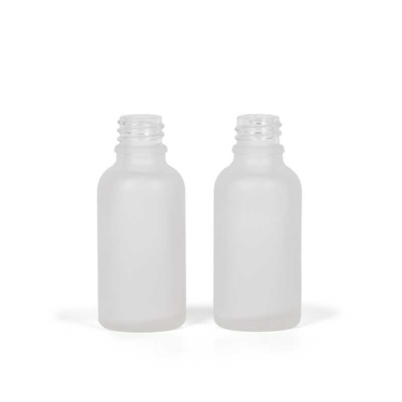 Flacone di vetro satinato trasparente, 18 mm, 30 ml, confezione da 264 pezzi