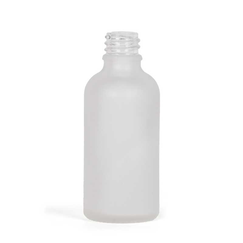 Bottiglia in vetro satinato trasparente, 50 ml, 252 pz