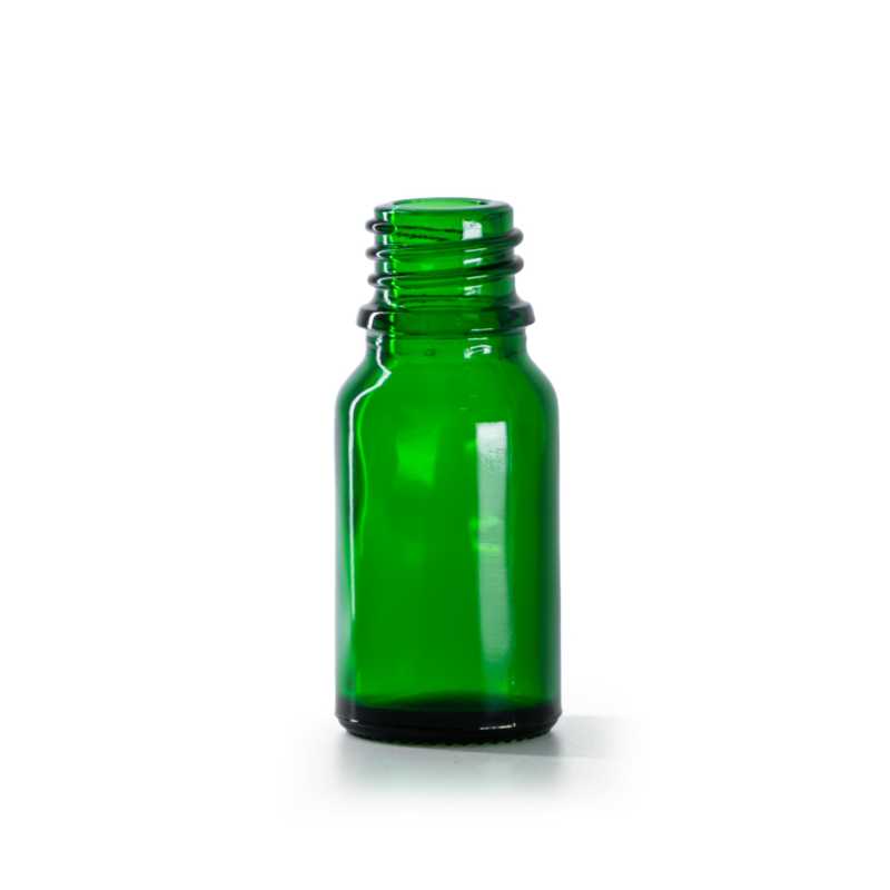 Bottiglia in vetro, verde, 10 ml