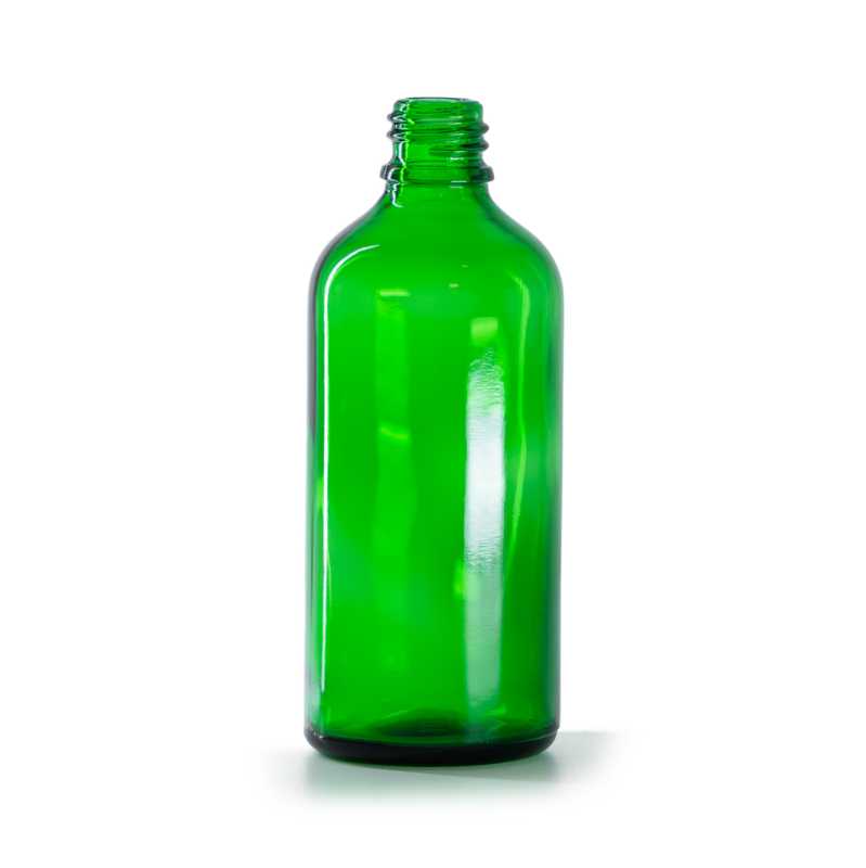 Bottiglia in vetro, verde, 100 ml