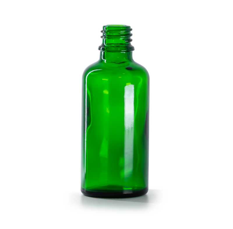 Bottiglia in vetro, verde, 50 ml