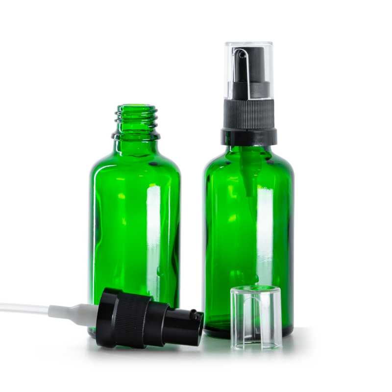 Bottiglia in vetro, dosatore per olio, verde, 50 ml