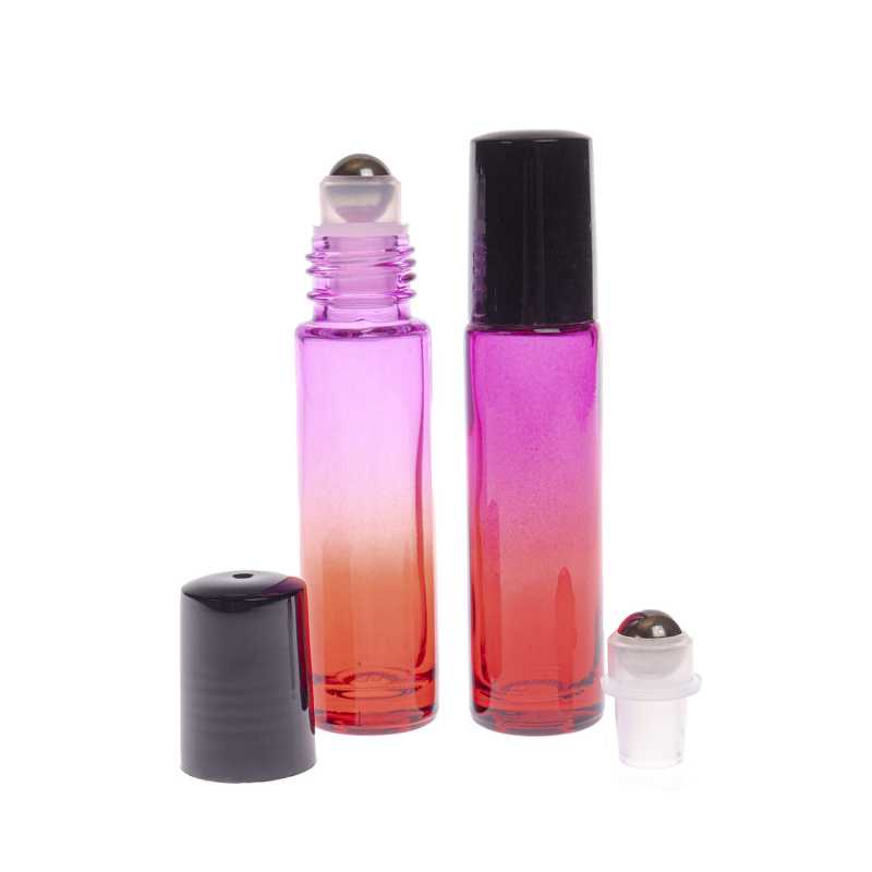 Flacone roll-on in vetro, viola-rosso, 10 ml