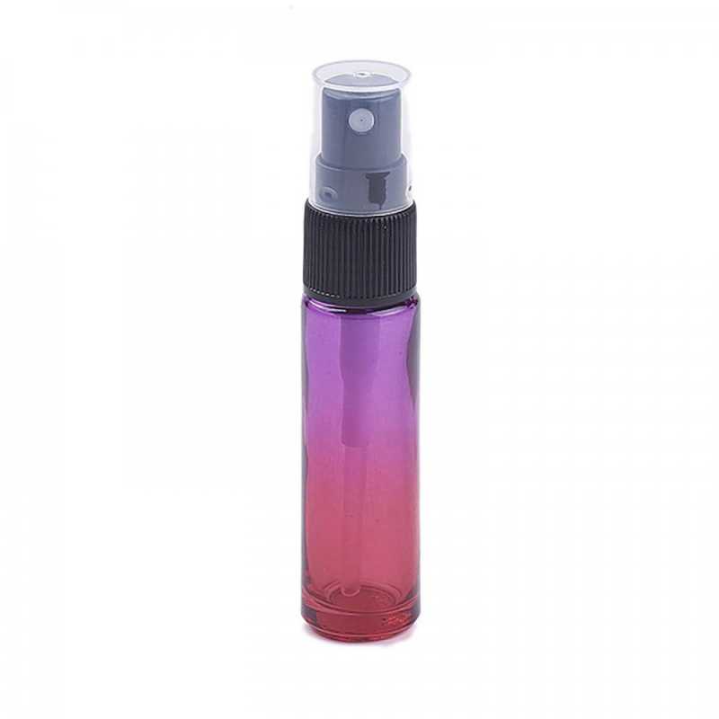 Flacone in vetro con spruzzatore per profumo, fucsia-viola, 10 ml