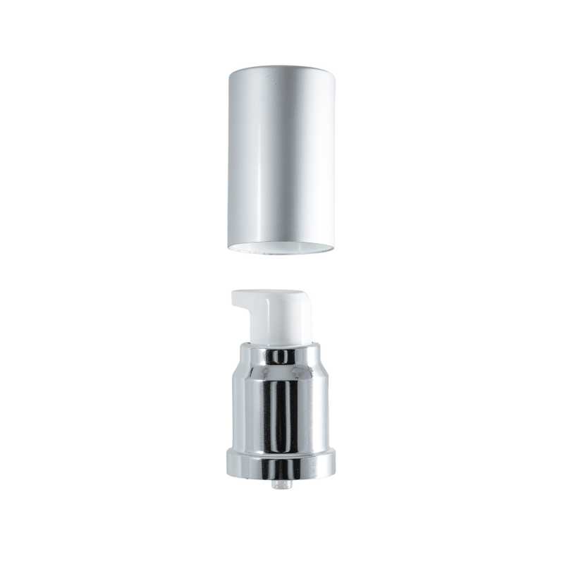 Sopra-tappo argentato per flacone airless da 15 ml