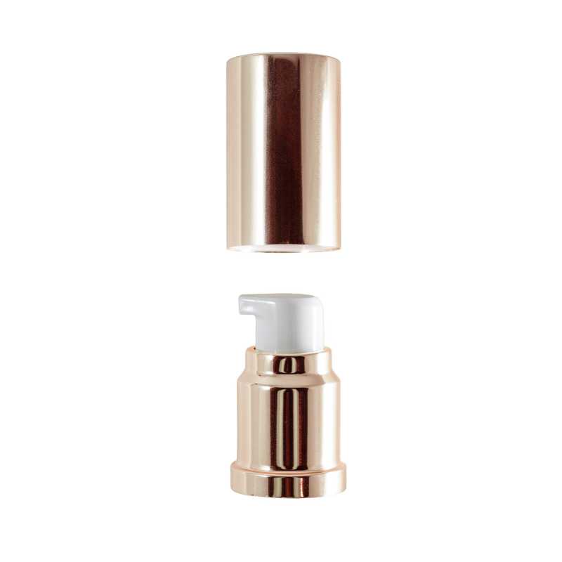 Sopra-tappo dorato per bottiglia airless da 15 ml