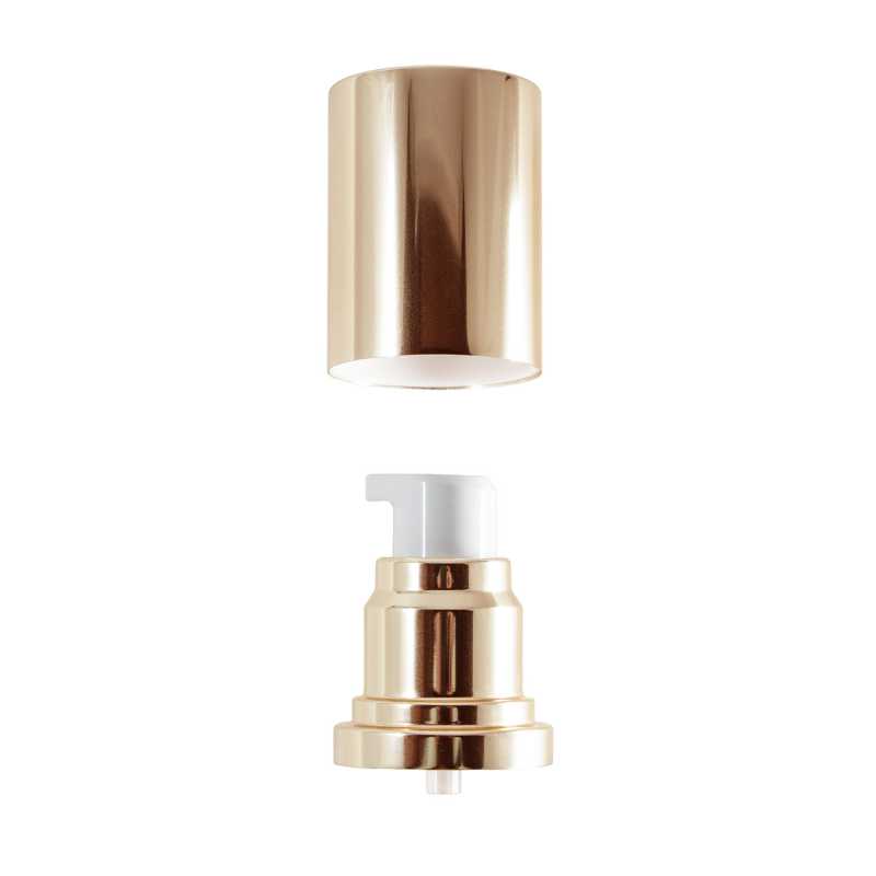 Sopra-tappo per flacone airless, dorato, 45 ml