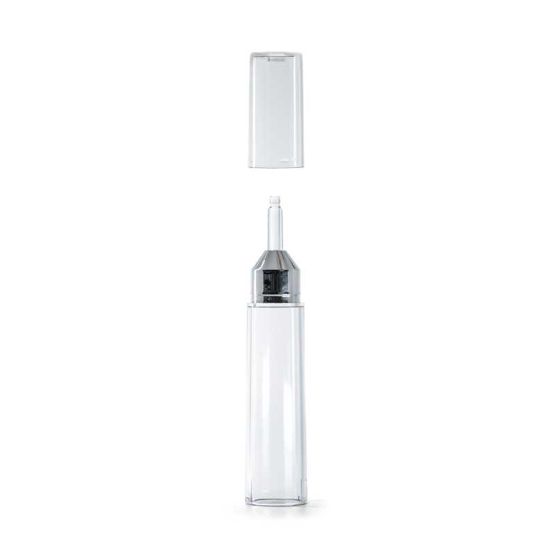 Sopra-tappo trasparente per flaconcino penna airless in plastica per siero, 10 ml