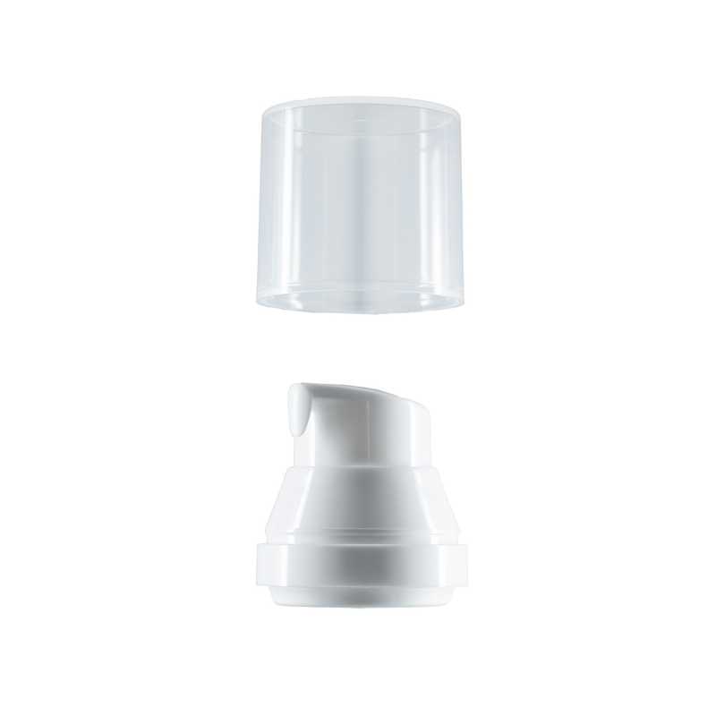 Tappo in plastica bianco per flacone airless da 30/50 ml