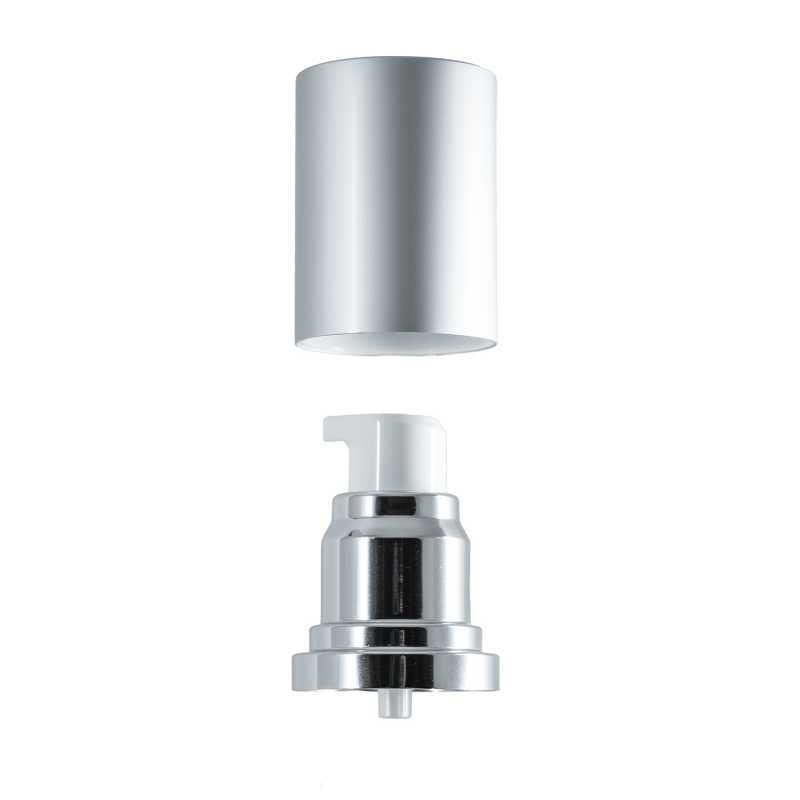 Tappo argentato per bottiglia airless, 30/50 ml