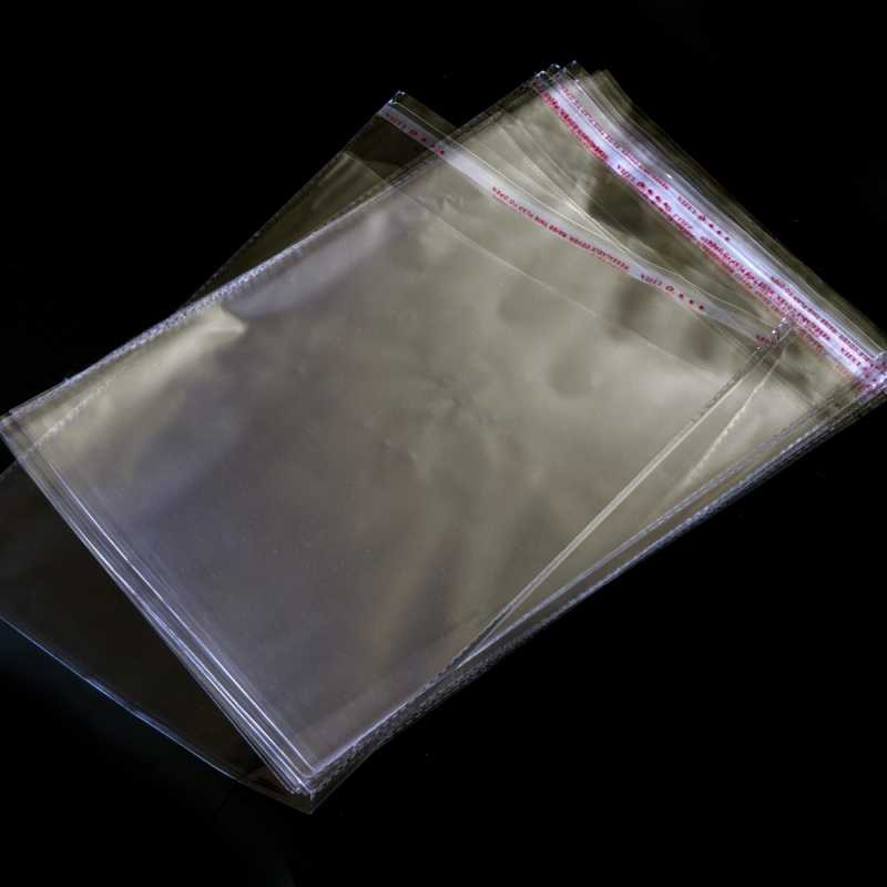 Buste in cellophane autoadesive, 10,5 x 12 cm, 10 pz