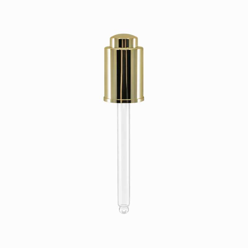Tappo contagocce push, oro lucido, 18/415