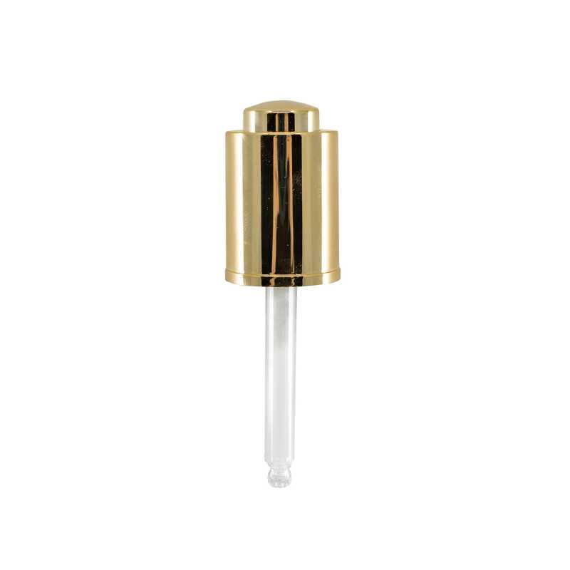 Contagocce push, oro lucido, 64 mm, 20/410
