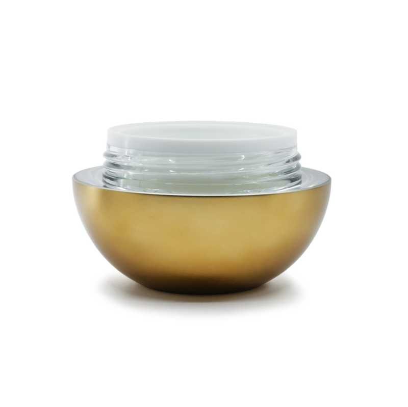Vaso sferico, plastica, dorato, 30 ml