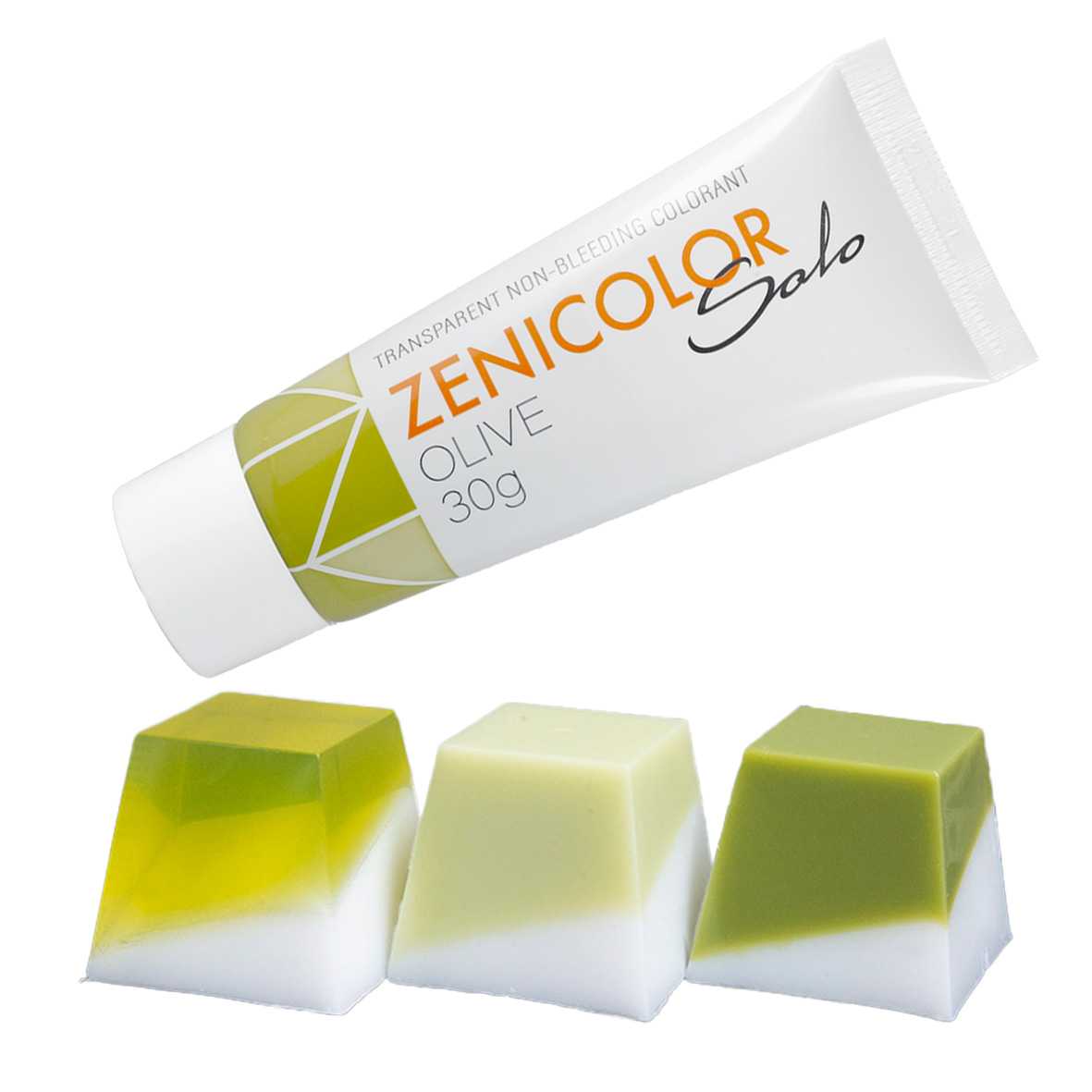Colorante per basi di sapone alla glicerina, ZENICOLOR SOLO, oliva, 30 g